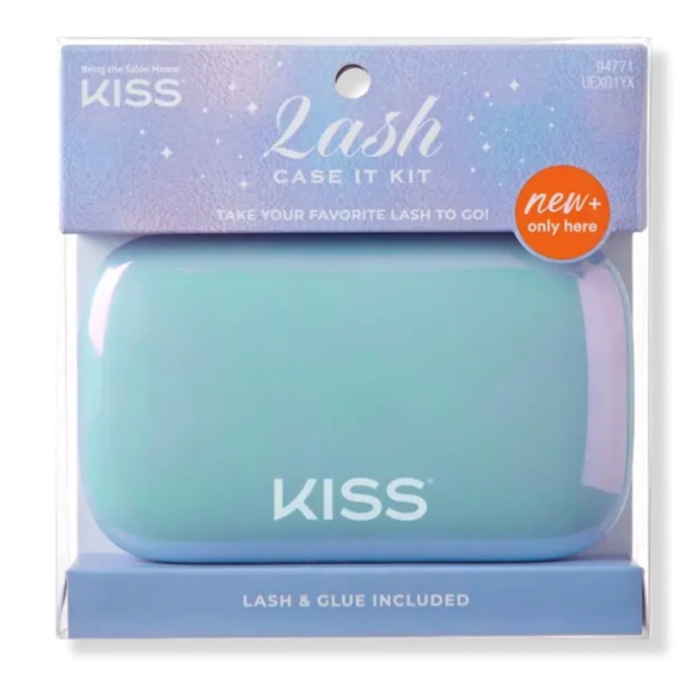 KISS Lash Case It Kit - Blue case with Mirror and Glue